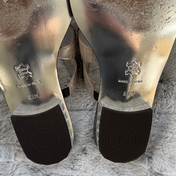 Donald J. Pliner Purple and Gold dragonfly Sandals size 5 1/2 - Picture 8 of 11